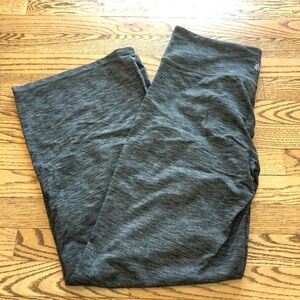 Athleta Wide Leg Yoga Pants Heathered Grey